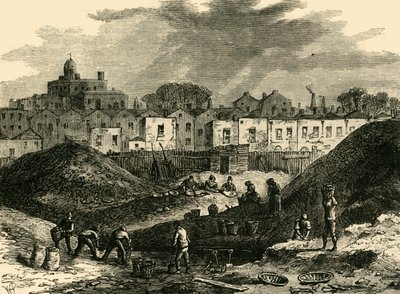 Los montones de polvo, Somers Town, en 1836 de Unbekannt
