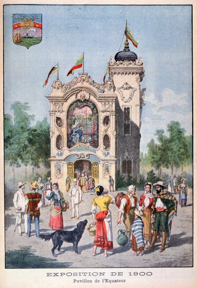 El pabellón ecuatoriano en la Exposición Universal de 1900, París, 1900 de Unbekannt