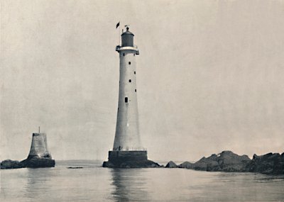 El faro de Eddystone - Mostrando las rocas, 1895 de Unbekannt
