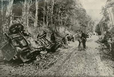 El efecto del fuego de artillería británico, 1919 de Unbekannt