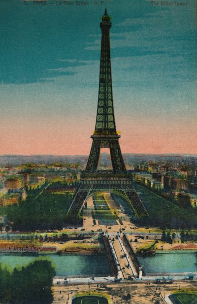 La Torre Eiffel, París, c1920 de Unbekannt