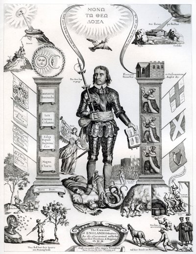 El emblema de las distracciones de Inglaterra, 1658, 1899 de Unbekannt