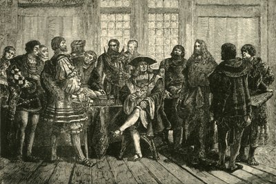 El Emperador Maximiliano rodeado por los más ilustres de sus contemporáneos 1508-1519, 1890 de Unbekannt