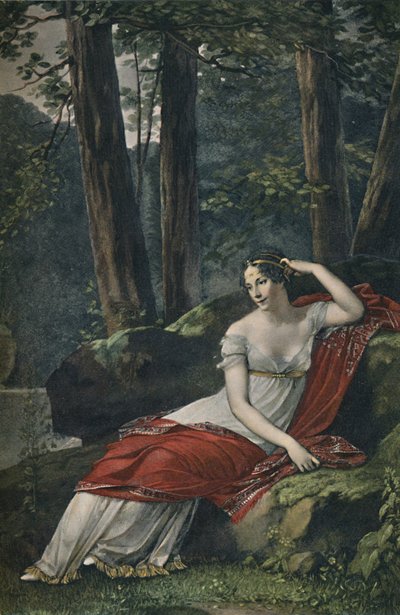 La Emperatriz Josefina en el Parque de Malmaison, 1809, 1896 de Unbekannt