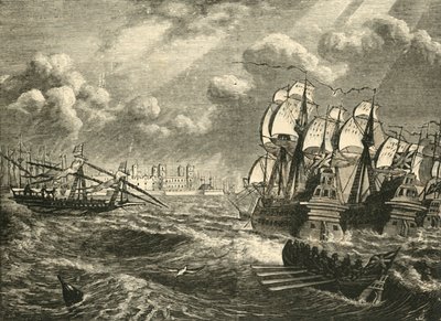 La Flota Inglesa Ante Cádiz, 1596, 1890 de Unbekannt