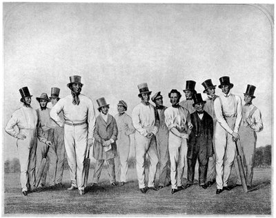 El once de cricket inglés de 1846 de Unbekannt