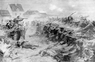 Los ingleses rechazan a los alemanes en el frente de Ypres, Bélgica, 11 de noviembre de 1914, 1926 de Unbekannt