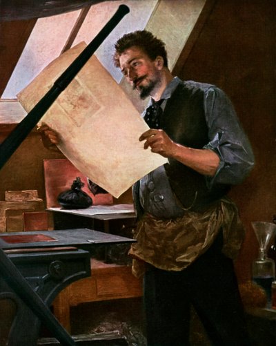 El grabador, 1911-1912 de Unbekannt