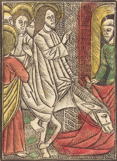 La Entrada en Jerusalén, c. 1480 de Unbekannt