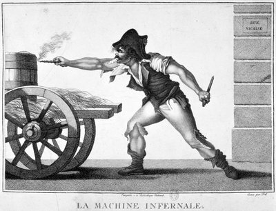 El dispositivo explosivo, 24 de diciembre, 1800, siglo XIX de Unbekannt