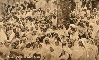 Las bellas doncellas de Sippi, Simla, c1918-c1939 de Unbekannt