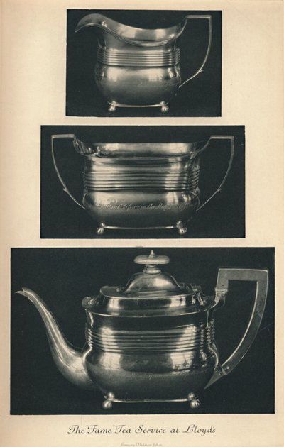 El Servicio de Té de la Fama en Lloyds, c. 1804, 1928 de Unbekannt