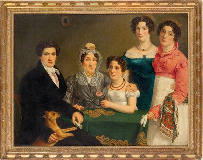 La familia del compositor Vincenzo Bellini, primer cuarto del siglo XIX de Unbekannt