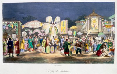 El Festival de los Faroles, China, 1824-1827 de Unbekannt