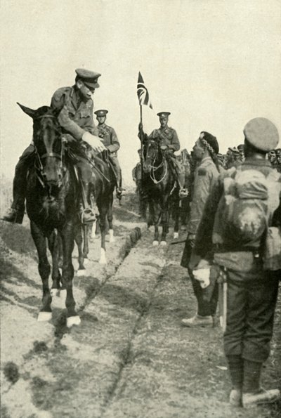 El mariscal agradeciendo a sus tropas, 1919 de Unbekannt