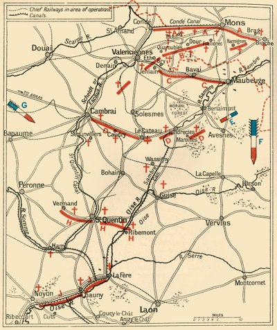 La Primera Fase de la Gran Retirada...1914, c1920 de Unbekannt