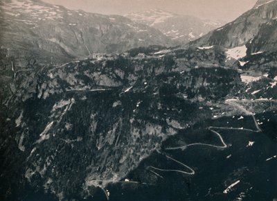 El valle de Flaam, mirando hacia Vatnehalsen de Unbekannt
