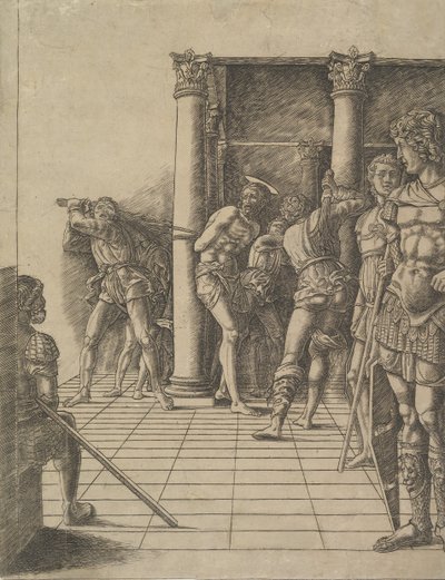 La Flagelación, con el Pavimento, ca. 1475-80 de Unbekannt