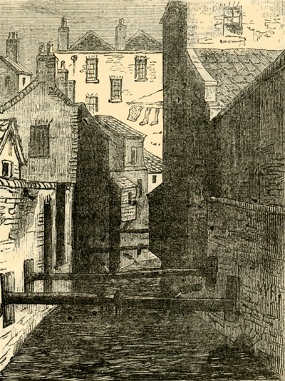 The Fleet Ditch, desde el Red Lion de Unbekannt
