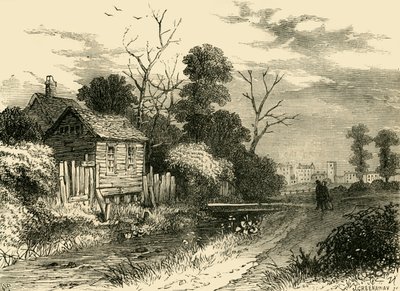 El río Fleet, cerca de St. Pancras, 1825, c. 1876 de Unbekannt