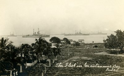 La flota en la Bahía de Guantánamo, Cuba, c. 1919 de Unbekannt