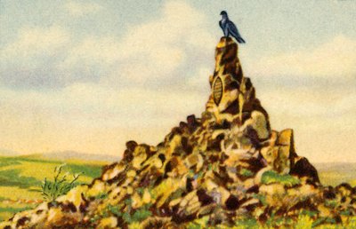 El Fliegerdenkmal, monumento en la Wasserkuppe, Hesse, Alemania, 1932 de Unbekannt