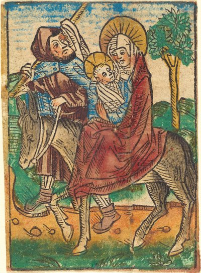 La huida a Egipto, c. 1490 de Unbekannt