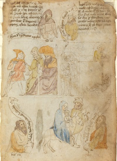 La huida a Egipto [recto], principios del siglo XV de Unbekannt