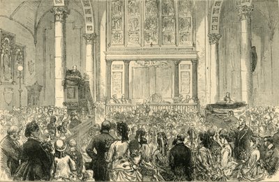 El sermón de la flor en la iglesia de St. Catherine Cree, c1872 de Unbekannt