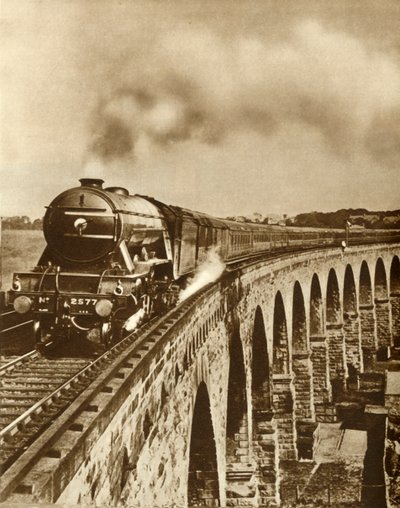 El Flying Scotsman...viaje sin paradas entre Kings Cross y Newcastle, 11 de julio de 1927, 1935 de Unbekannt
