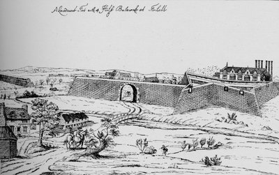 El fuerte en Vauxhall erigido para la defensa de Londres durante la Guerra Civil, c. 1810, 1912 de Unbekannt