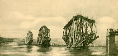 El puente Forth en construcción, c1930 de Unbekannt