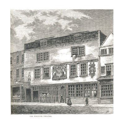 El Teatro Fortune. De una impresión publicada por Wilkinson en 1811, 1878 de Unbekannt