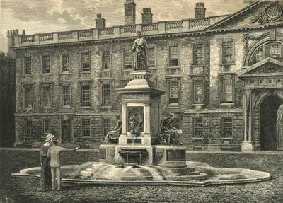 La fuente, Kings College, Cambridge, finales del siglo XIX de Unbekannt