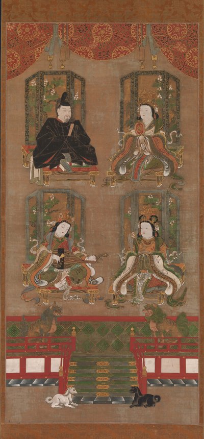 Las Cuatro Deidades del Monte Koya, siglo XVI de Unbekannt
