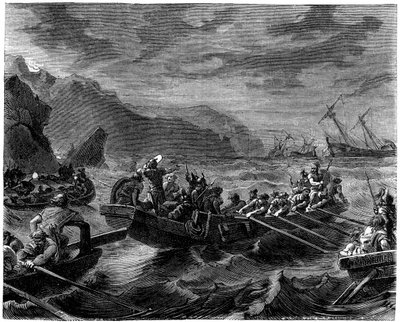 Los francos cruzan el mar embravecido, 1882-1884 de Unbekannt