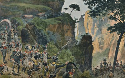 El ejército francés en las montañas de Portugal, 1896 de Unbekannt