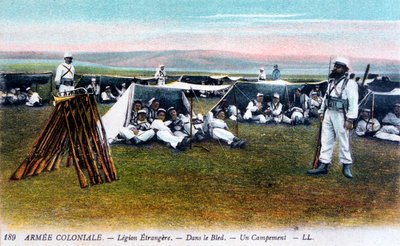 La Legión Extranjera Francesa en su campamento, c1910 de Unbekannt