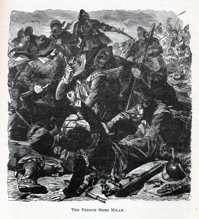 Los franceses toman Milán, 1882 de Unbekannt