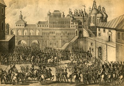 Los franceses entran en la ciudad de Moscú, septiembre de 1812, 1921 de Unbekannt