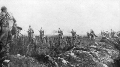 Los franceses lanzan su ofensiva, 2ª Batalla de Champagne, Francia, 25 de septiembre de 1915 de Unbekannt