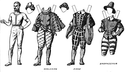 La galería del traje británico: vestido usado a finales del siglo XVI, c1934 de Unbekannt