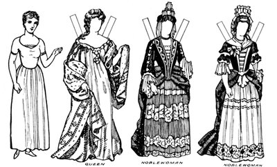 La Galería del Traje Británico: Algunos de los vestidos usados en el reinado de Ana, c1934 de Unbekannt