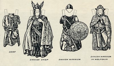 La Galería del Traje Británico: El Vestido de los Daneses y los Anglo-Sajones Tardíos, c. 1934 de Unbekannt
