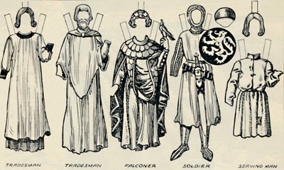La Galería del Traje Británico: Lo que hombres y mujeres vestían en la época de Enrique III, c1934 de Unbekannt