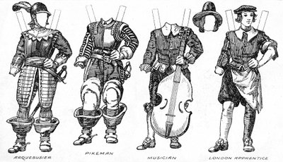La Galería del Traje Histórico: Algunos Vestidos de Caballeros y Cabezas Redondas, c1934 de Unbekannt