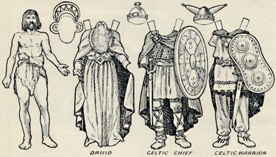 La galería del traje histórico: Lo que solían usar los britanos y romanos, c1934 de Unbekannt