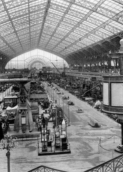 La Galería de Maquinaria, Exposición Universal, París, 1889 de Unbekannt
