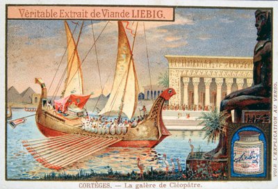 La galera de Cleopatra, c1900 de Unbekannt