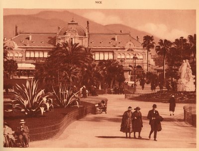 Los Jardines y el Casino, Niza, 1930 de Unbekannt
